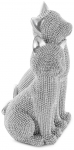 Dekoratiivne kujuke Eldo Cats, h&otilde;be v., 11 cm x 13 cm x 21 cm