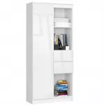 Kontorikapp Akord CLP R15, valge v., 180 cm x 35 cm x 80 cm