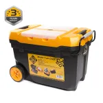 T&ouml;&ouml;riistakast Forte Tools TK-28, 59.5 cm x 38 cm x 42 cm, must v./kollane v.