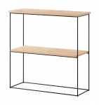 Konsoollaud ADRK Toni, l&auml;bipaistev v./pruun v./must v., 30 cm x 80 cm x 80 cm