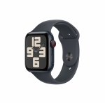 Nutikell Apple Watch SE GPS + Cellular Case with Midnight Sport Band S/M 44mm MXGL3ET/A, midnight aluminium