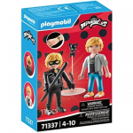 Konstruktor Playmobil Miraculous Adrien & Cat Noir 71337, 11 tk, mitmev&auml;rviline