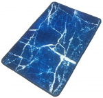 Vannitoa p&otilde;randamatt Foutastic Denim, sinine/valge, 60 cm x 40 cm