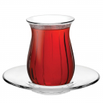 Kohvi- / teeserviis Pasabahce Linka, 0.145 l, klaas, l&auml;bipaistev v., 12 tk.