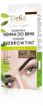 Kulmuv&auml;rv Delia Cosmetics Eyebrow Expert Henna, 4 g, black brown 3.1