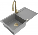 K&ouml;&ouml;givalamu koos kraaniga Mexen Leo, vaik/graniit, 90 cm x 50 cm x 19 cm, hall