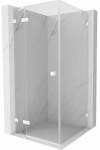 Du&scaron;ikabiin Mexen Lunar 834-070-070-20-00-L, ruudukujuline, aluseta, 70 cm x 70 cm x 200 cm