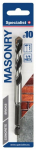 Betooni puur Specialist+ Masonry 10080, betoon/keraamika/graniit, keermega, hex 1/4, 10 mm x 12 cm