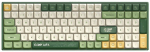 Juhtmevaba m&auml;nguklaviatuur IQUNIX Camping F97 Cherry MX-Red, Inglise (US), roheline v.