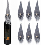 Pudelikaaned, komplekt, "P&auml;kapikud" KF323-6, 16 cm, hall v., 6 tk