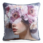 Dekoratiivpadjap&uuml;&uuml;r Velvet 210, violetne v., 45 cm x 45 cm