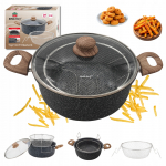 Pott King Hoff KH-1985, 24 cm, 4 l, must v.