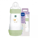 Lutipudel Mam Baby Easy Start, 260 ml, 2 kuud, roheline v.