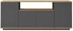 Konsoollaud Kalune Design FR15-AA, antratsiit v./m&auml;nd v., 44.5 cm x 180 cm x 75 cm