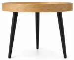 Kohvilaud Akord Furniture Factory Picco, pruun v./must v., 40 cm x 40 cm x 40 cm