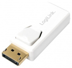 Adapter Logilink Displayport to HDMI Display port male, HDMI female, valge v.