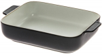 Keraamiline k&uuml;psetusvorm Maku Oven Dish, valge v./must v., 30 cm x 19 cm
