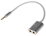 Adapter Maclean 3.5mm female x 2, 3.5 mm male, 18 m, h&otilde;be v.