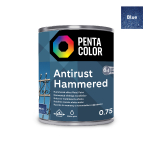 Emailv&auml;rv, universaalsed Pentacolor Anti Rust Hammered, l&auml;ikiv, 0.75 l, sinine v.