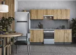 K&ouml;&ouml;gikomplekt Domoletti, tamm v./hall v., 2.4 m
