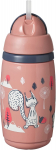 Laste pudel Tommee Tippee Insulated Straw Cup Superstar, 266 ml, 1 aasta, plastik, roosa v.