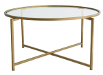 Kohvilaud Kalune Design Gold Sun S404, kuldne v., 83 cm x 83 cm x 40 cm