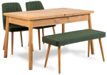 S&ouml;&ouml;gitoa komplekt Kalune Design Santiago 1070 - 3 A, roheline v./m&auml;nni v.