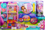 Nukumaja Mattel Enchantimals City Tails Townhouse & Cafe Playset HHC18, mitmev&auml;rviline/(v&auml;rv/disain valitakse juhuslikult)