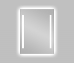 Peegel Vento LED Torino, valgustusega, rippuv, 50 cm x 70 cm