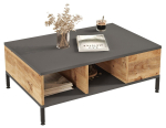 Kohvilaud Kalune Design RL2-AA, antratsiit v./pruun v., 60 cm x 90 cm x 33.1 cm