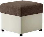 Tumba R3, pruun v./valge v., 45 cm x 45 cm x 42 cm
