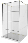 Du&scaron;isein Mexen Kioto Walk-In, 120 cm x 200 cm, kuldne/must