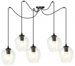 Valgusti rippuv Emibig Level 5, E27, 5 x 15 W, l&auml;bipaistev v.