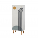 Kingakapp Kalune Design Vegas B 947, valge v., 38 cm x 50 cm x 135 cm