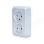 Pistikupesa 2-ne Schneider Electric Prima WDE001040, ilma maanduseta, valge v.