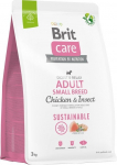 Kuiv koeratoit Brit Care Adult Chicken & Insect, kanaliha/putukad, 3 kg