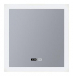 Peegel Searchlight Digital Clock, valgustusega, rippuv, 60 cm x 60 cm, valge v.