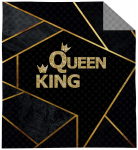 Voodikate NHL-047, kuldne v./must v./grafiit v., 220 cm x 240 cm