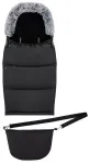 Talvine magamiskott beebile Momi Footmuff 2in1 AKCE00050, must v., 107 cm x 48 cm