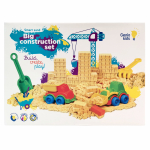 Liivakastiga modelleerimisliiv, ehituss&otilde;idukid Genio Kids Big Construction 1kg, mitmev&auml;rviline, 1000 g