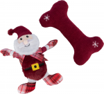 M&auml;nguasi koerale, pehme Trixie Xmas, 30 cm, valge/punane