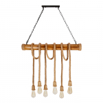 Valgusti rippuv Candellux Lighting Vint 36-28693, E27, 6 x 40 W, pruun v.