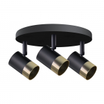 Valgusti lagi Candellux Lighting Tobi, GU10, 3 x 15 W, must v.