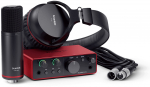 Heliliides Focusrite Scarlett Solo Studio 4th Gen, punane v.