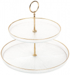 Serveerimisalus Homla Monze 217720, &Oslash; 28 cm, L&auml;bipaistev v./Kuldne v.