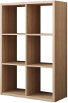 Raamaturiiul ADRK Cleo IV, sonoma tamm v., 113.5 cm x 33 cm x 77 cm