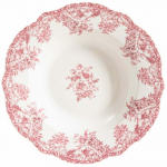 Taldrik prae/supi Homla Lourry, 22 cm x 22 cm x 3.5 cm, valge v./punane v.