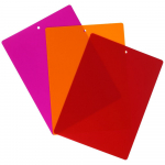 L&otilde;ikelaudade komplekt Orion 140468, punane v./oranž v./roosa v., 38 cm x 28 cm