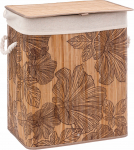 Pesukast 5five Bamboo, 60 l, pruun v./must v., 41.5 cm x 30 cm