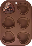 Muffinivorm Orion Sillinie Heart, pruun v., 30 cm x 20.5 cm